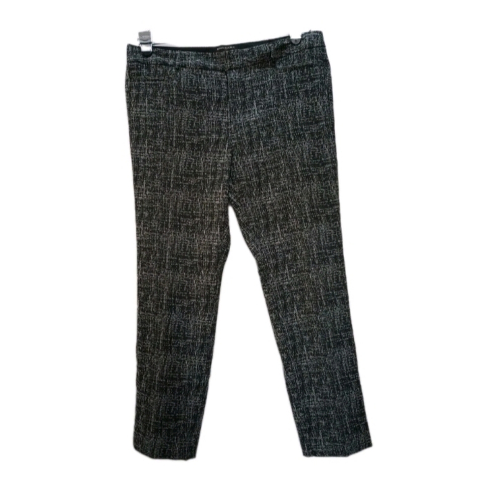 Banana Republic Pants Sloan Fit Stretch Abstract Black/Grey Size 12